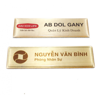 Biển bảng tên cài áo cực đẹp