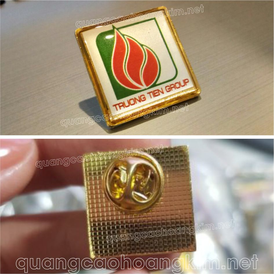 HUY HIỆU VUÔNG CÀI ÁO PHÔI ĐÚC SẴN IN ẢNH, LOGO THEO YÊU CẦU - Ảnh 2